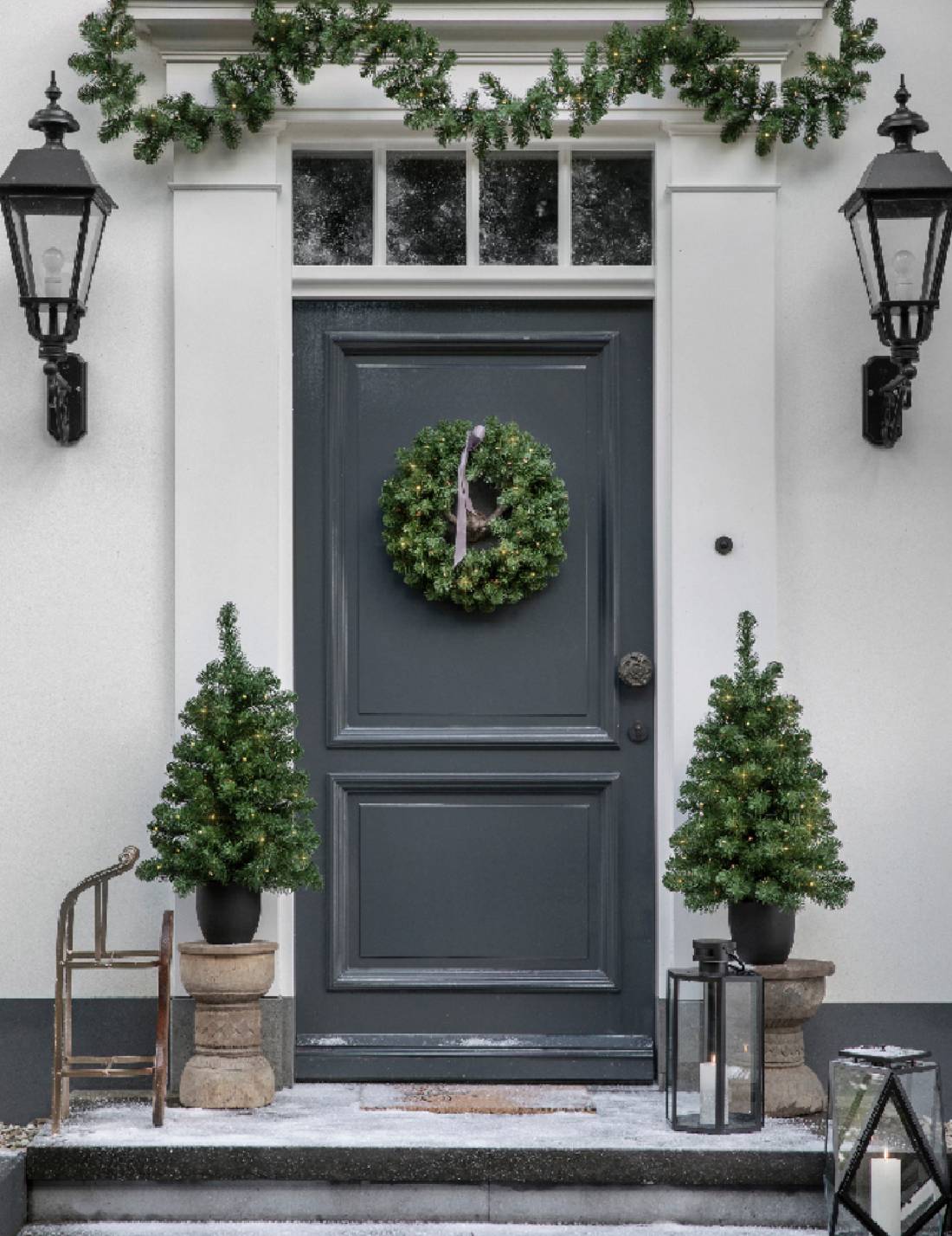 Albero Di Natale In Vaso Imperial 50 LED h90cm