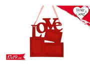Portafoto Legno Clip "Love" 17x19cm