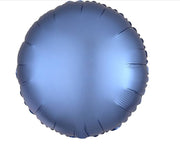 Palloncino Metalfoil Tondo Blu Satinato 18" 46cm