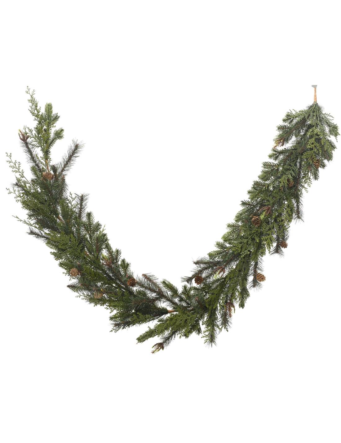 Addobbo Di Natale Tralcio Cipresso Con Pigne 180cm