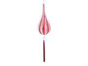 Pallina Albero Di Natale Goccia Vetro Rossa