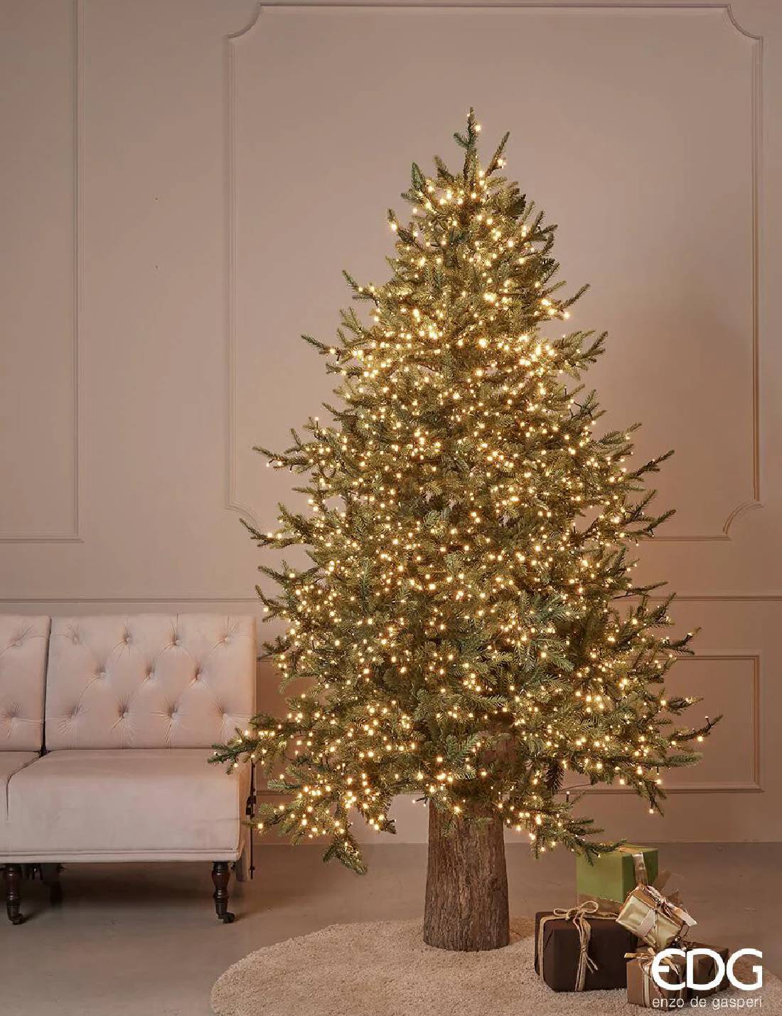 Albero Di Natale EDG Pino Luxury 3000 LED 180cm