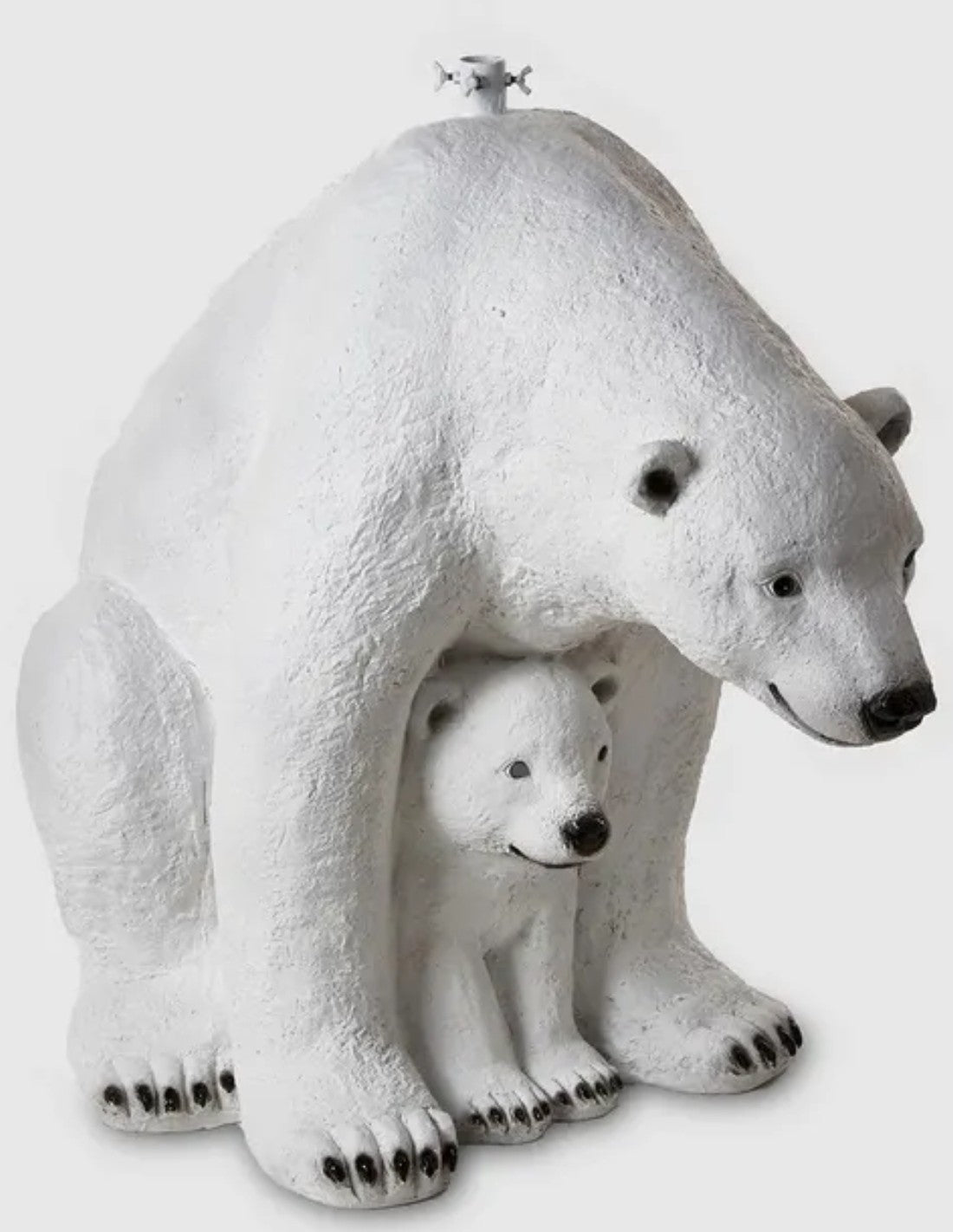Base Albero Di Natale Orso Polare Con Cucciolo EDG 85cm