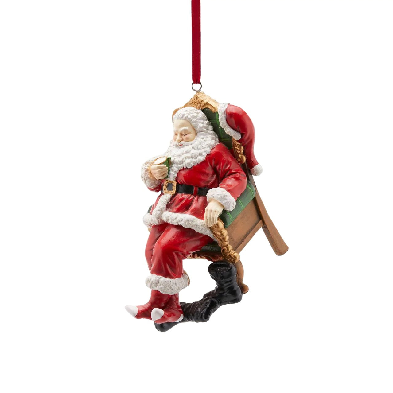 Addobbo Albero Di Natale Babbo Seduto 11cm