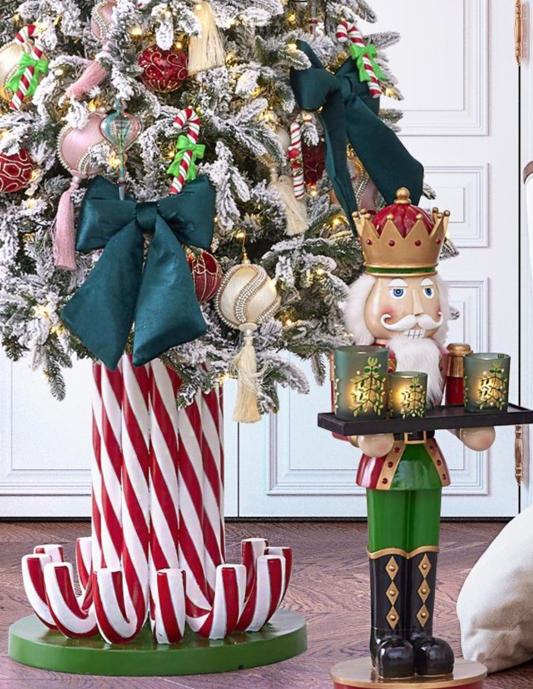 Base Albero Di Natale Caramella Candy Cane 65cm