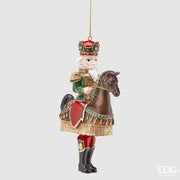 Addobbo Albero Di Natale Soldatino A Cavallo 17cm - EDG