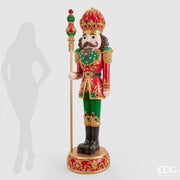 Addobbo Di Natale Schiaccianoci Poli Con Led 184x53cm