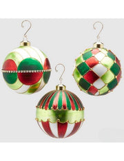 Pallina Albero Di Natale In Vetro Circus 12cm Prodotto Assortito