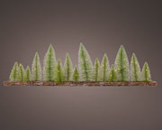 Addobbo Natale Ramo Da Tavolo Con Alberi E LED 100cm