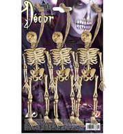 Set Da 3 Scheletri 15cm Accessori Halloween