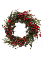 Decorazione Di Natale Ghirlanda Da Interni Bacche d60cm