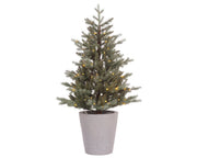 Mini Albero Di Natale Allison Pine Misty Pre Lit 150cm