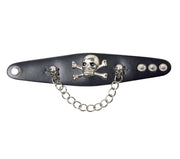 Bracciale Teschio Nero Accessori Halloween E Carnevale