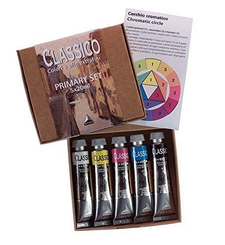 Colori Ad Olio Extrafini Classico Maimeri 20ml 5 Colori Primary Set