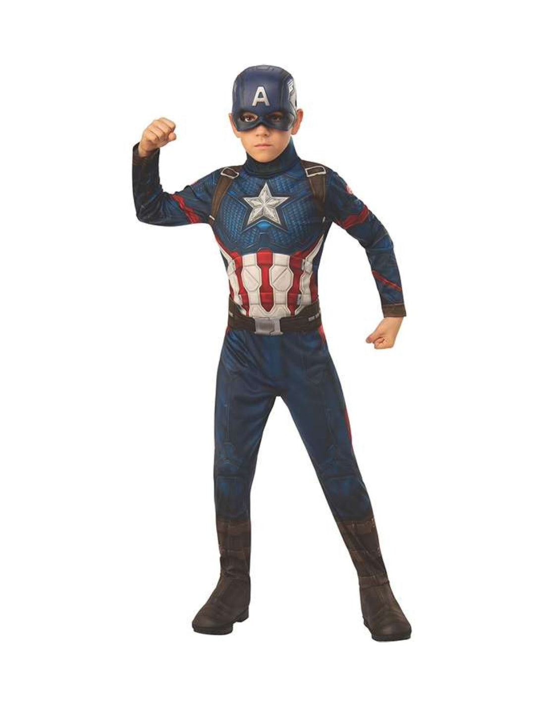 Costume Di Carnevale Bambino Vestito Capitan America Marvel End Game