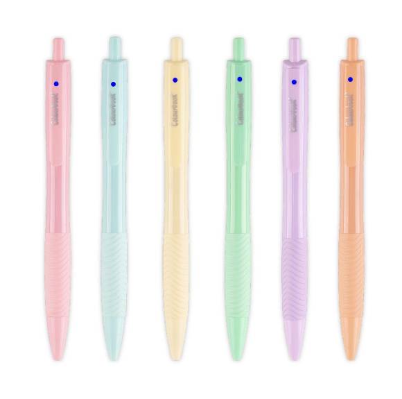 Colourbook Penna A Scatto Pastel Assortiti
