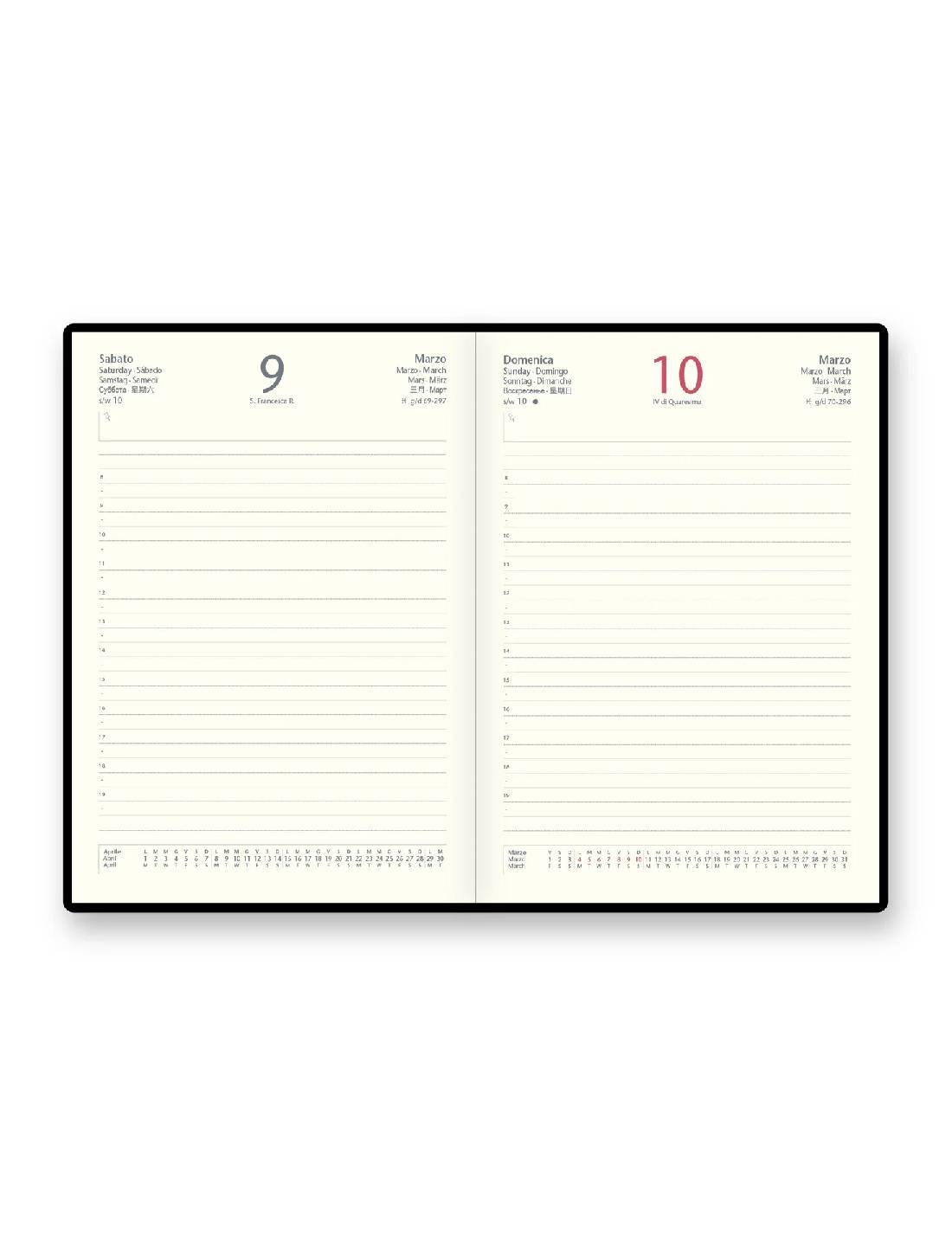 Ricambio InTempo Per Agenda Giornaliera Cartonato 12 Mesi 2026 15x21cm