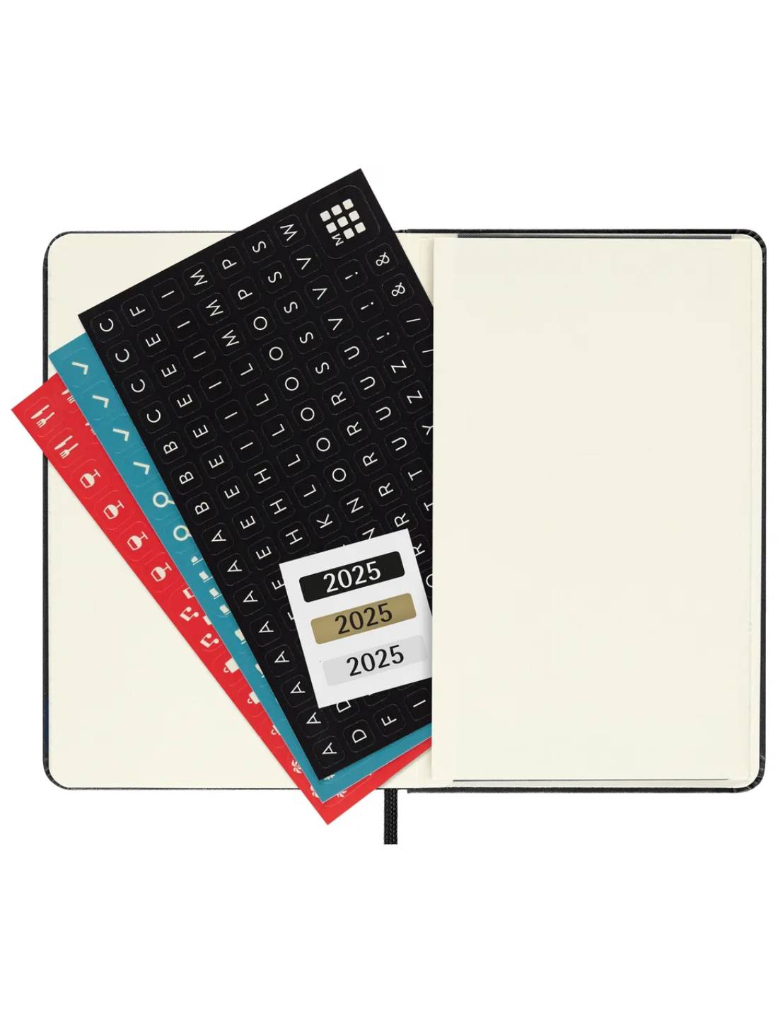 Agenda Settimanale Verticale 12 Mesi 2025 Moleskine Nera Pocket Copertina Morbida 14cm