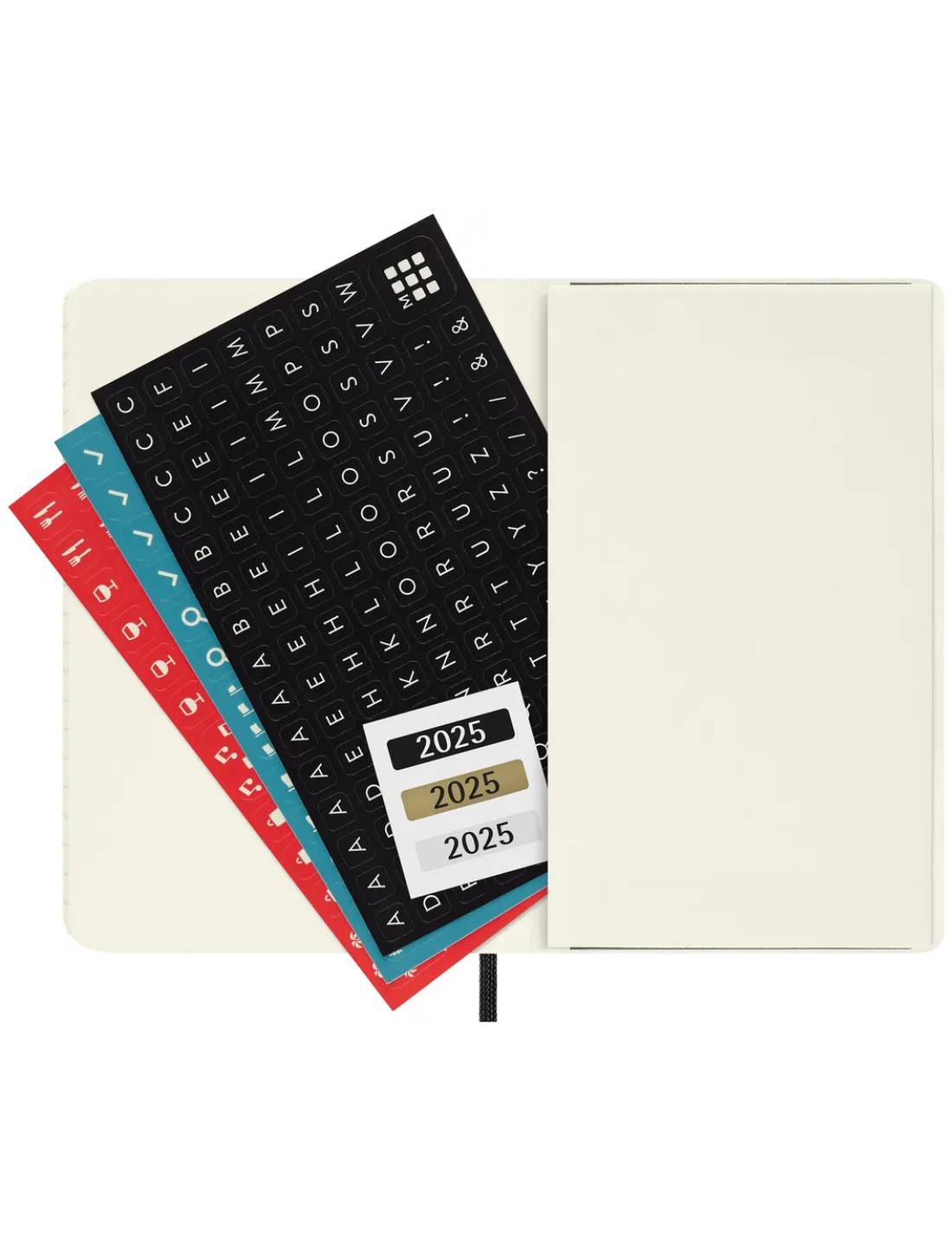 Agenda Mensile 2025 Moleskine Nera Pocket 12 Mesi Copertina Morbida- 9x14cm