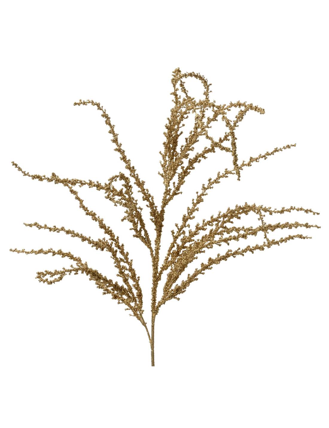Ramo Artificiale Decorativo Oro Glitterato 94cm