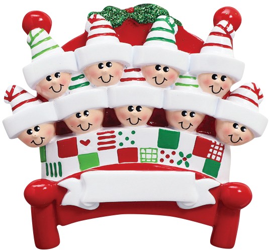 Addobbo Albero Di Natale 9 Persone Personalizzabile
