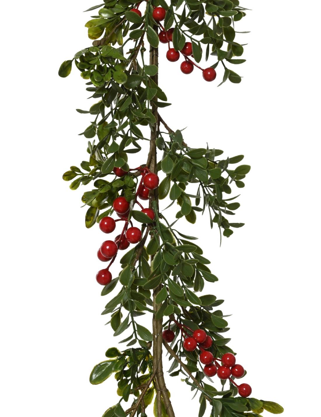 Ramo Artificiale Decorativo Con Bacche Rosse 130cm