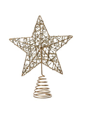 Puntale Albero Di Natale Stella In Ferro h23cm