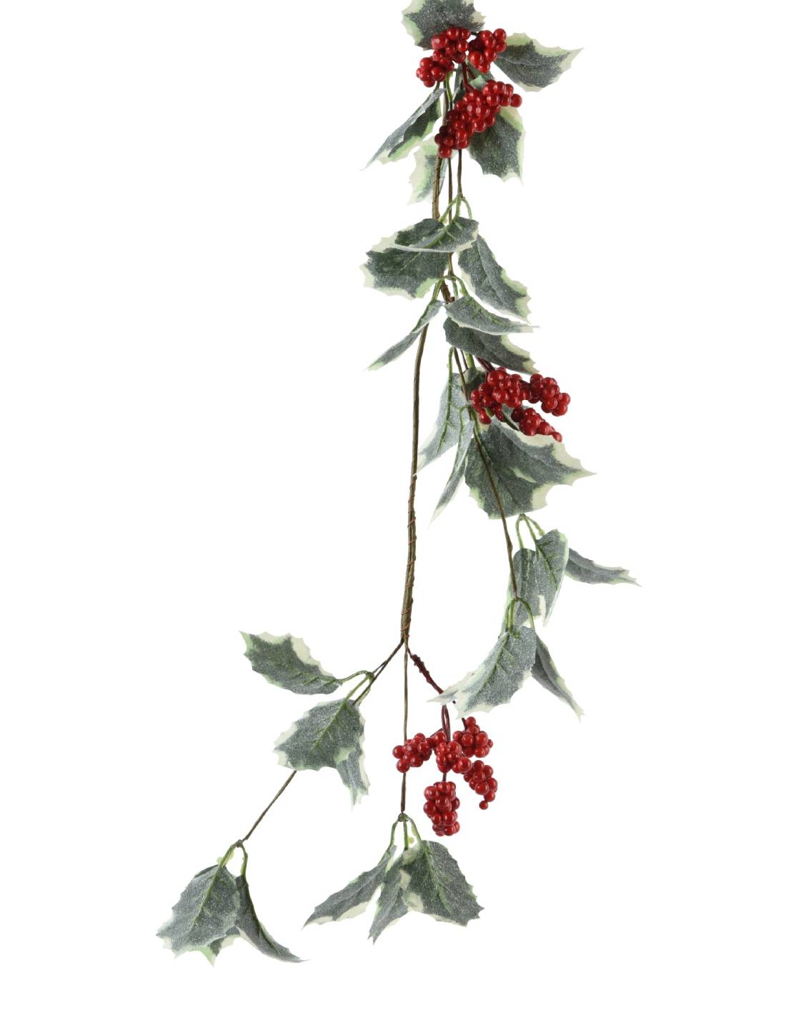 Ramo Artificiale Decorativo Con Bacche Rosse 130cm