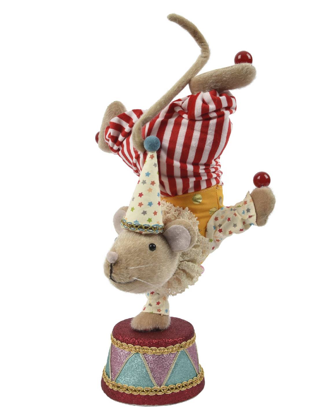 Addobbo Di Natale Topolino Giocoliere Circense 49cm