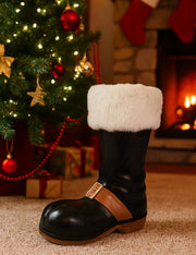 Addobbo Di Natale Stivale Babbo Natale 40cm