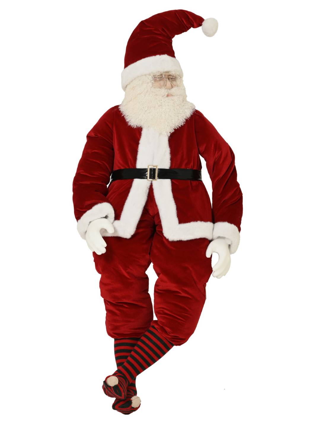 Addobbo Di Natale Babbo Natale In Tessuto 160cm