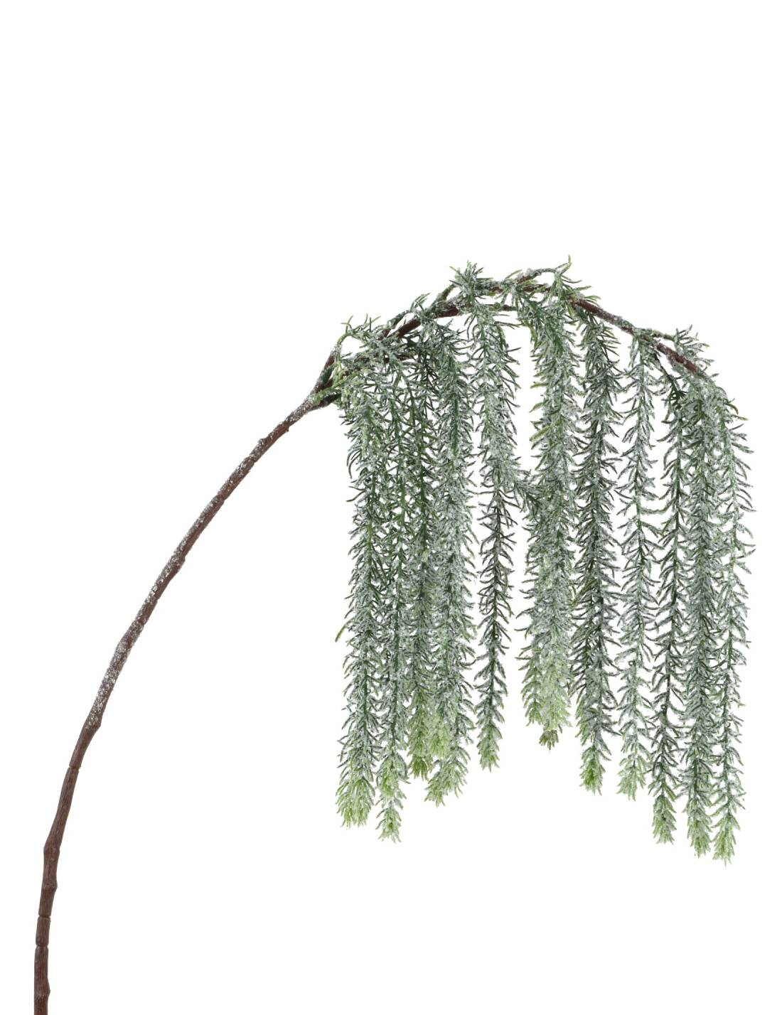 Ramo Artificiale Decorativo Innevato Cadente 110cm