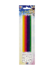 Candeline Di Compleanno In Cera Matita 15cm 12pz