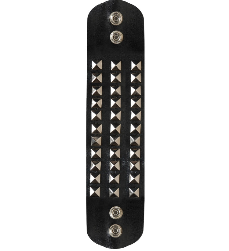 Bracciale Borchiato Nero Accessori Halloween E Carnevale