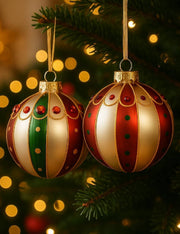 Pallina Albero Di Natale In Vetro Circense 8cm