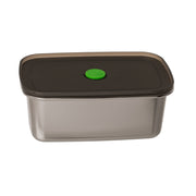 Contenitore Alimentare Acciaio Inox Con Coperchio Sottovuoto 1000ml