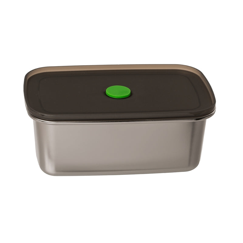 Contenitore Alimentare Acciaio Inox Con Coperchio Sottovuoto 1000ml