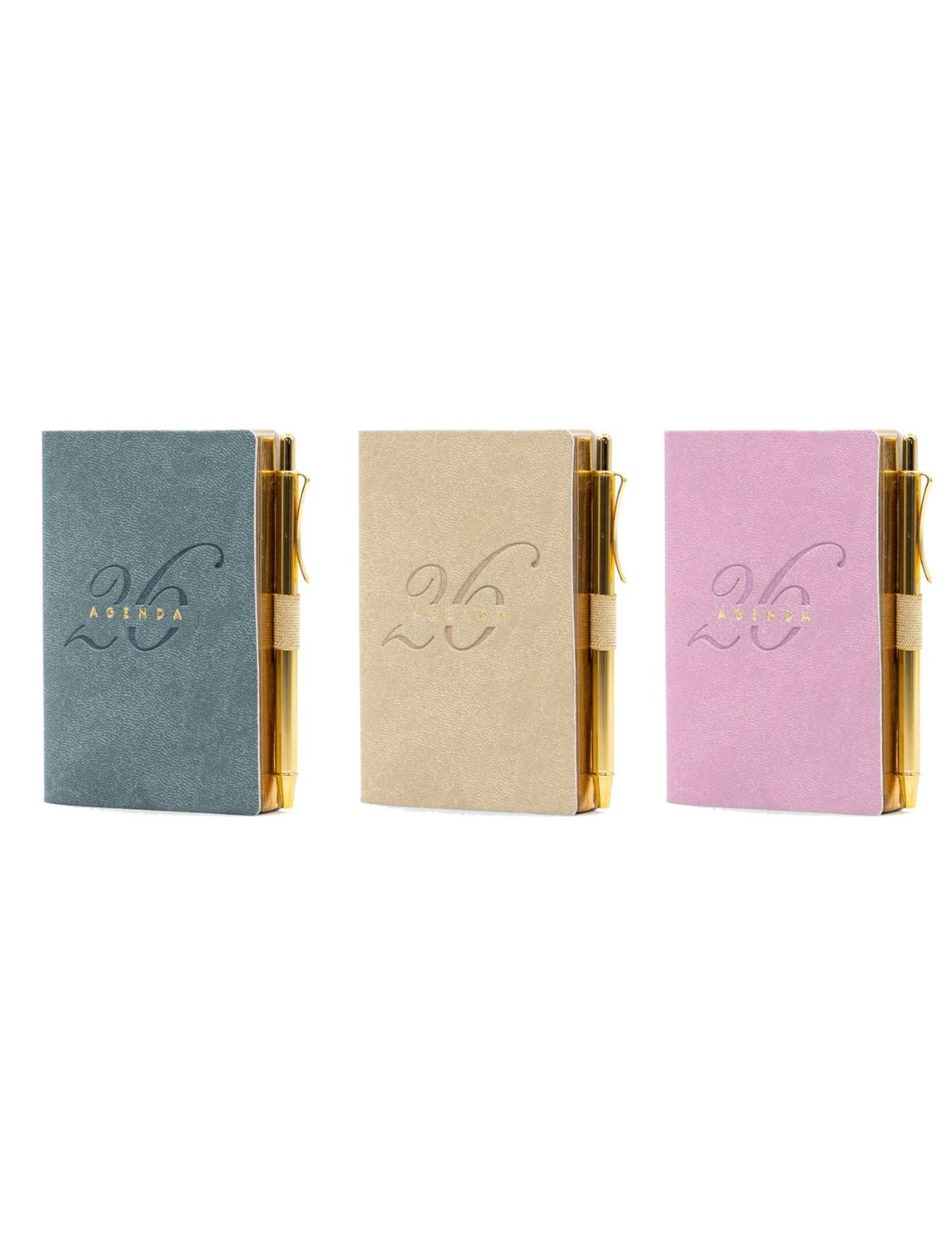 Agenda InTempo Giornaliera Similpelle Gold 2026 7x11cm