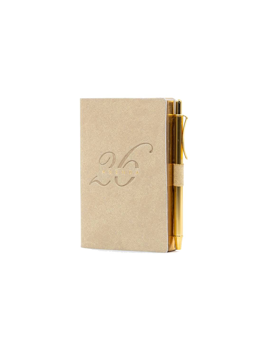 Agenda InTempo Giornaliera Similpelle Gold 2026 7x11cm