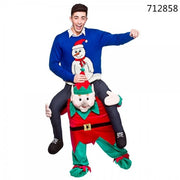 Costume Natalizio Uomo Sulle Spalle Dell'Elfo