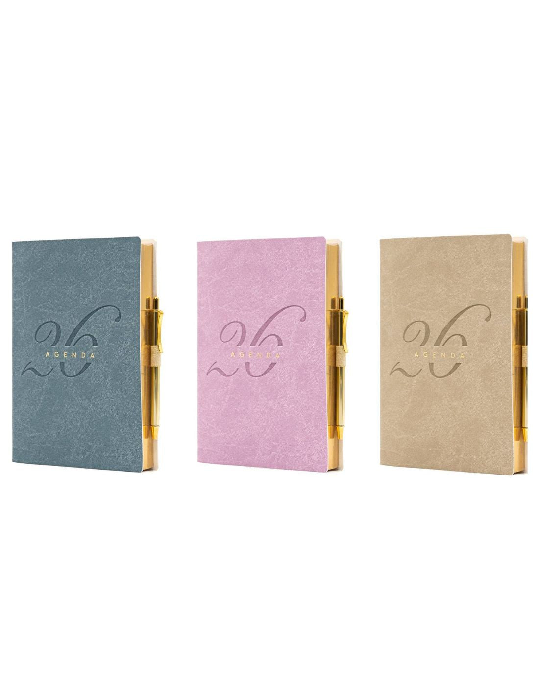 Agenda InTempo Giornaliera Similpelle Gold 2026 10x15cm