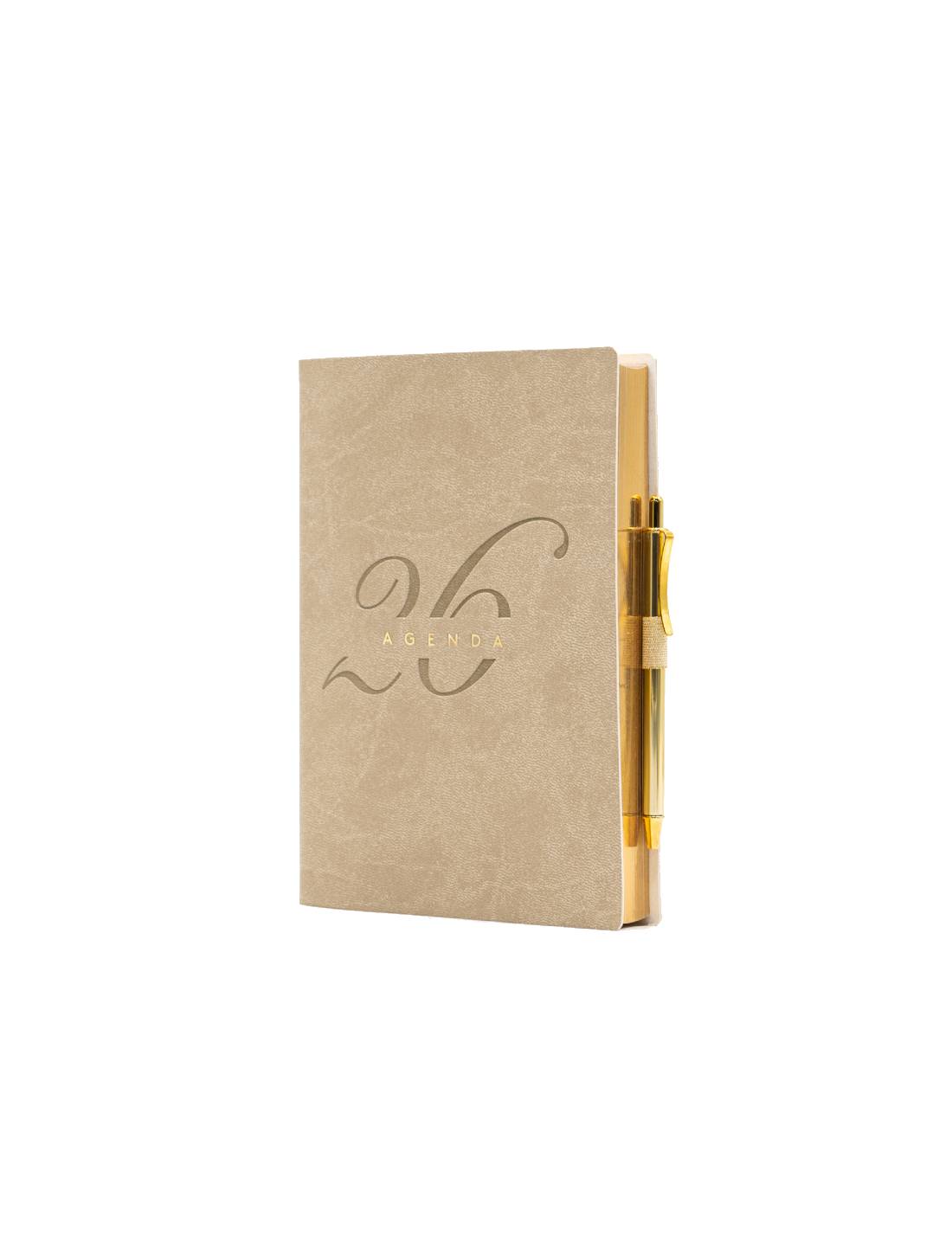 Agenda InTempo Giornaliera Similpelle Gold 2026 10x15cm