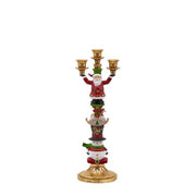 Candelabro A Strati Babbo Natale Addobbo Natalizio 52cm