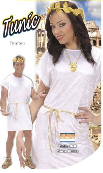 Costume Carnevale Donna Tunica Bianca