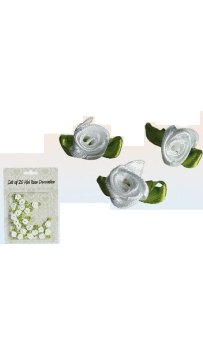 Set 20pz Rose Bianche Decorative