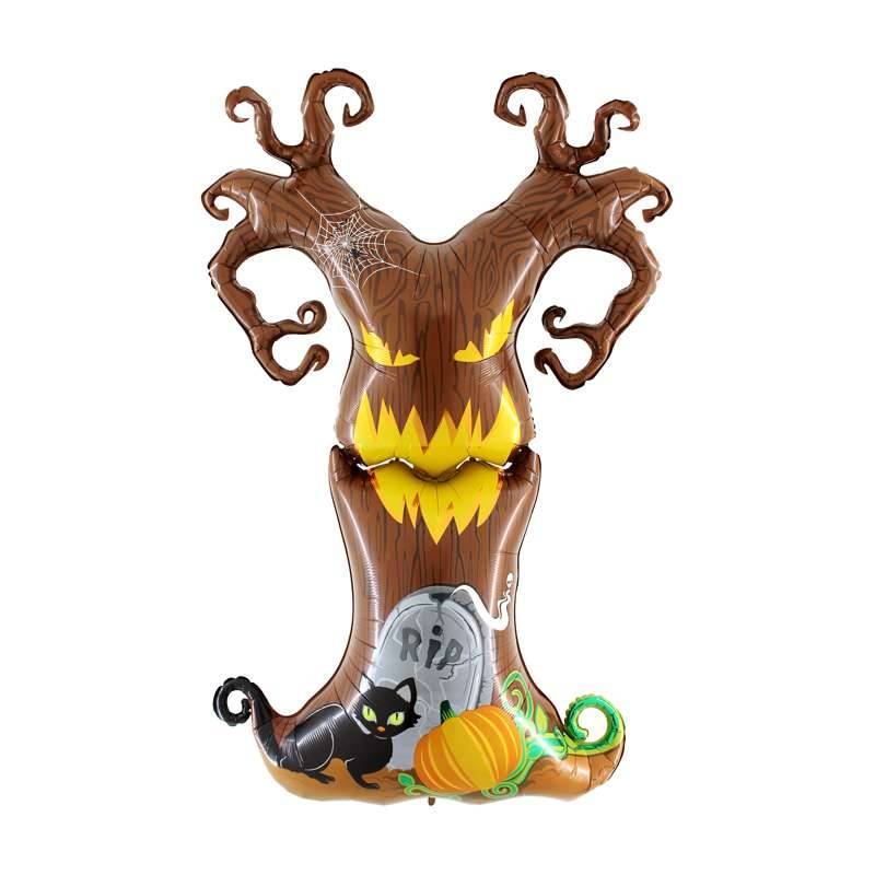 Palloncino ad Elio Albero Tetro 60" 152cm Halloween