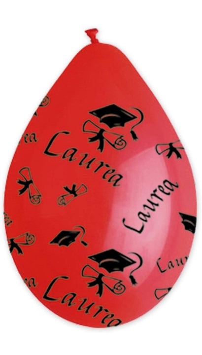 Confezione 10 Palloncini Laurea In Lattice 12"