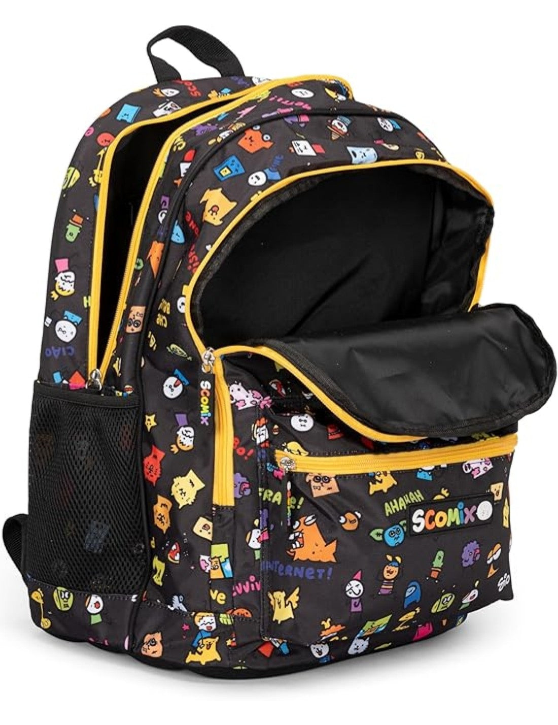 Zaino Scuola Organizzato Allover Scomix By Sio