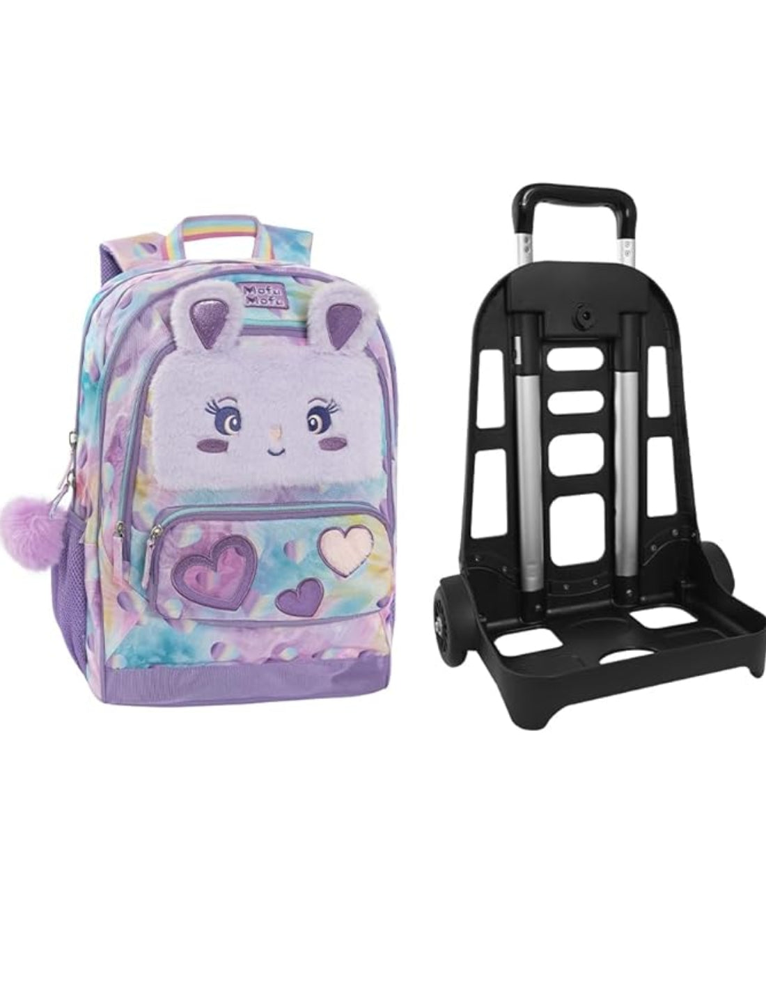 Zaino Scuola Trolley Mofu Mofu Rabbit Sganciabile