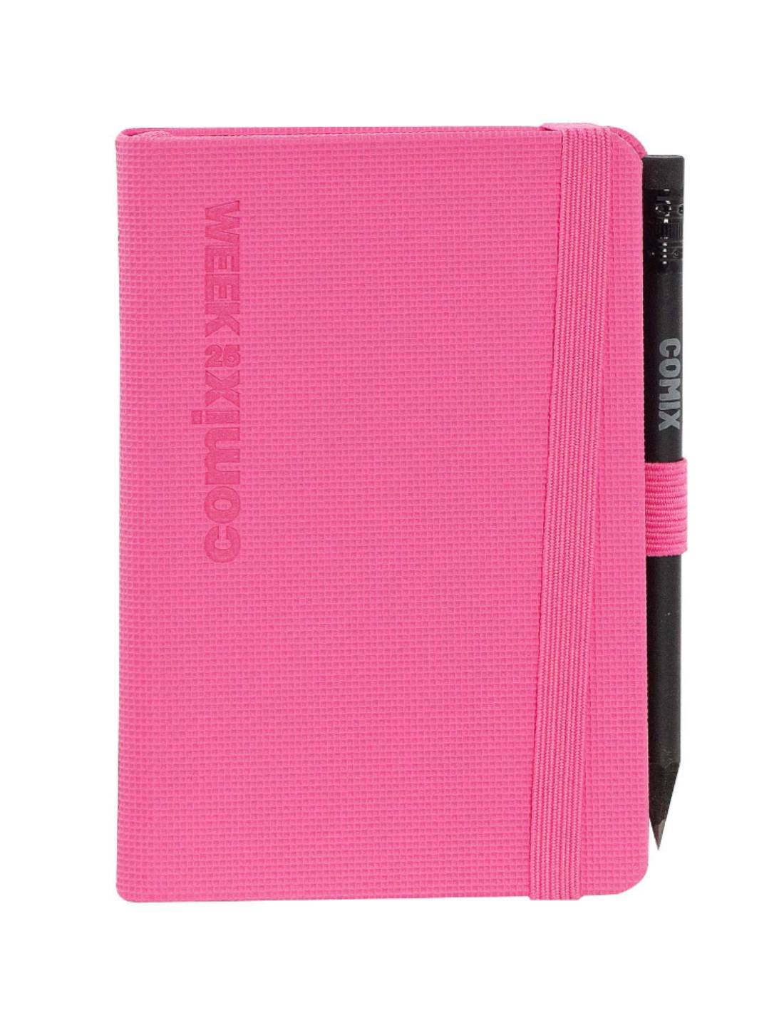 Agenda Settimanale 2025 Comix Rosa Media 12 Mesi Con Matita